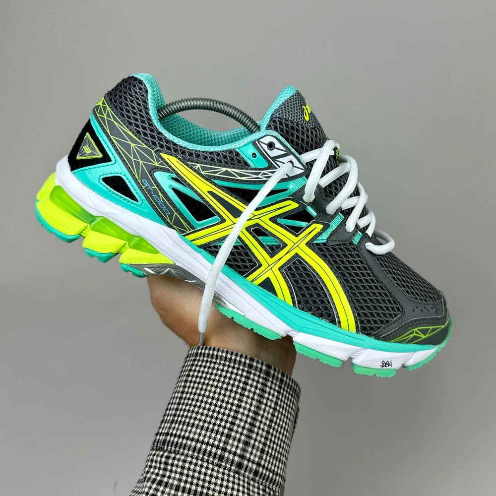 GEL Nimbus 16 — Anthracite / Jaune / Turquoise
