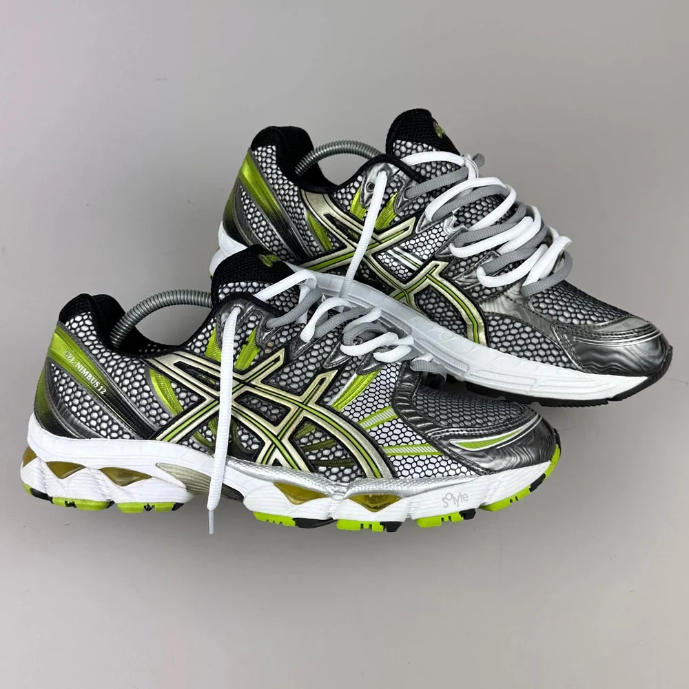 GEL Nimbus 16 — Argent / Vert citron