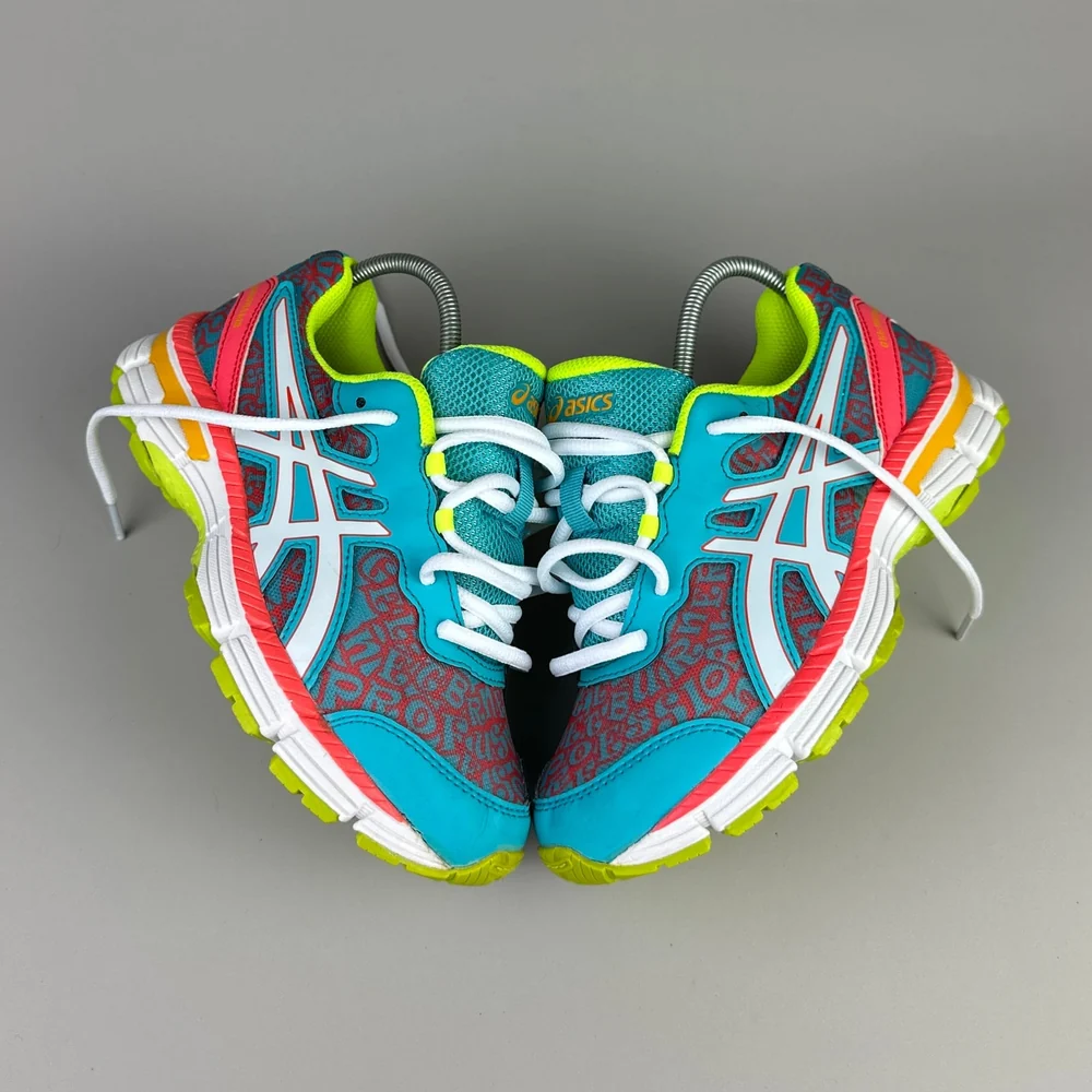 GEL Nimbus 16 — Turquoise / Corail / Vert anis